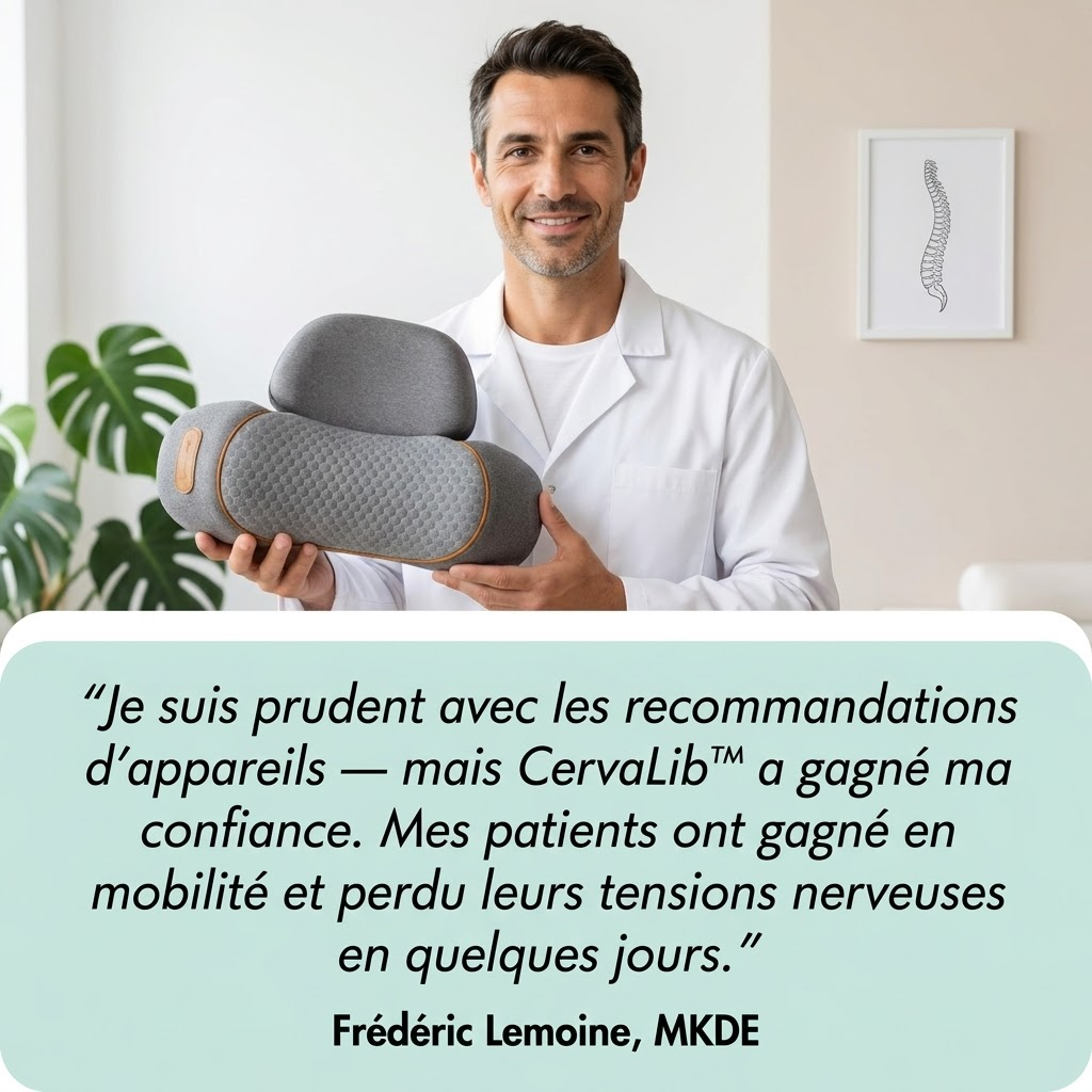 CervaLib™ | Masseur cervical thérapeutique 3-en-1
