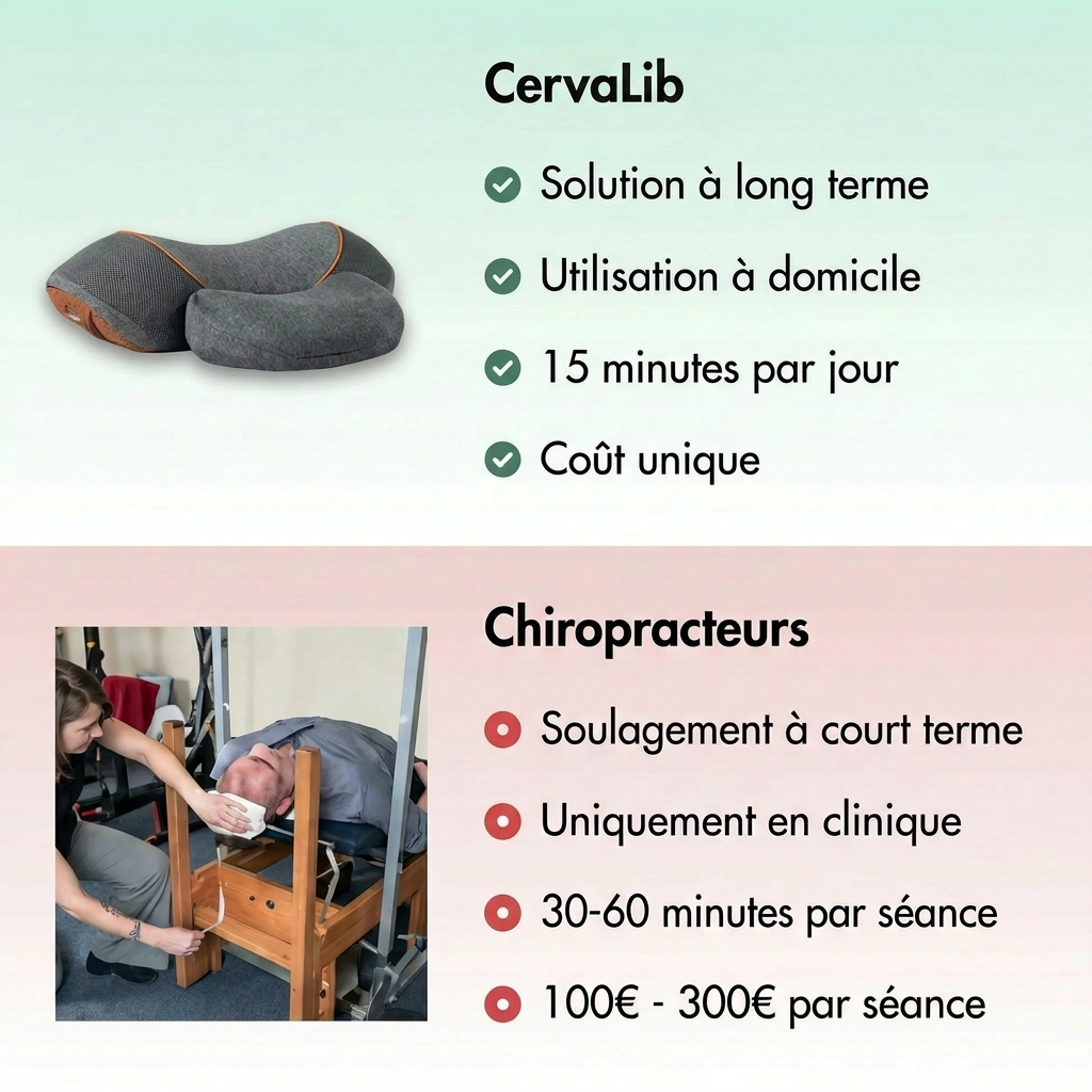CervaLib™ | Masseur cervical thérapeutique 3-en-1