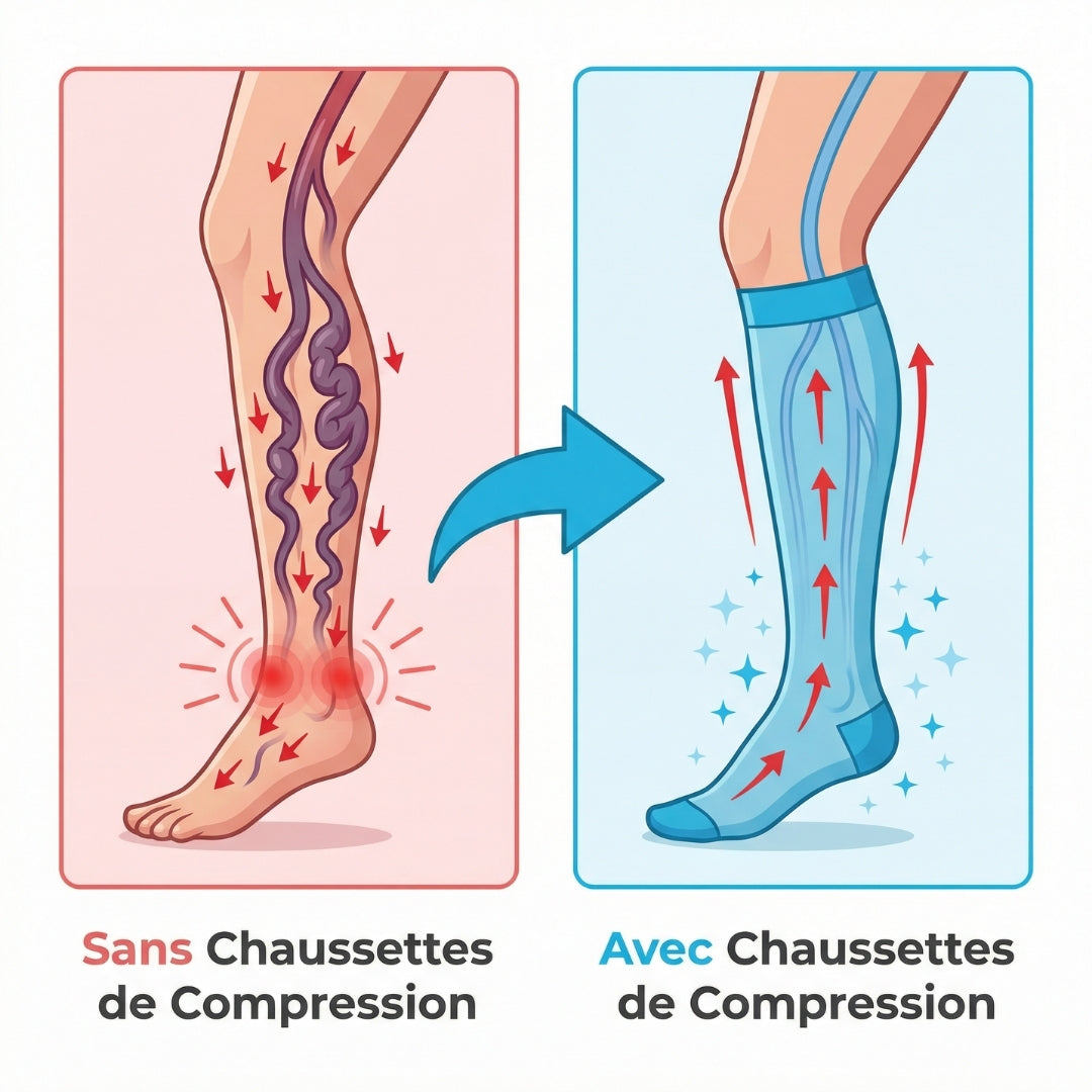 Chaussettes de Circulation Veineuse Pro™